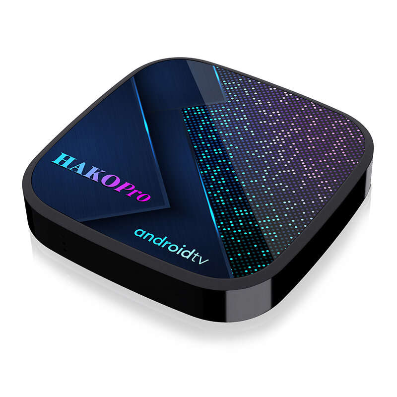 HAKO Pro Android 11 TV Box Google Netflix Certified 4G+32GB Amlogic S905Y4 2.4G/5G Dual Band WiFi Su