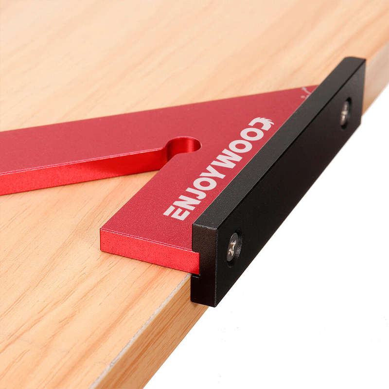 ENJOYWOOD Aluminum Alloy Miter Square with Base 45 Degree Right Angle Ruler Miter Angle Corner Ruler