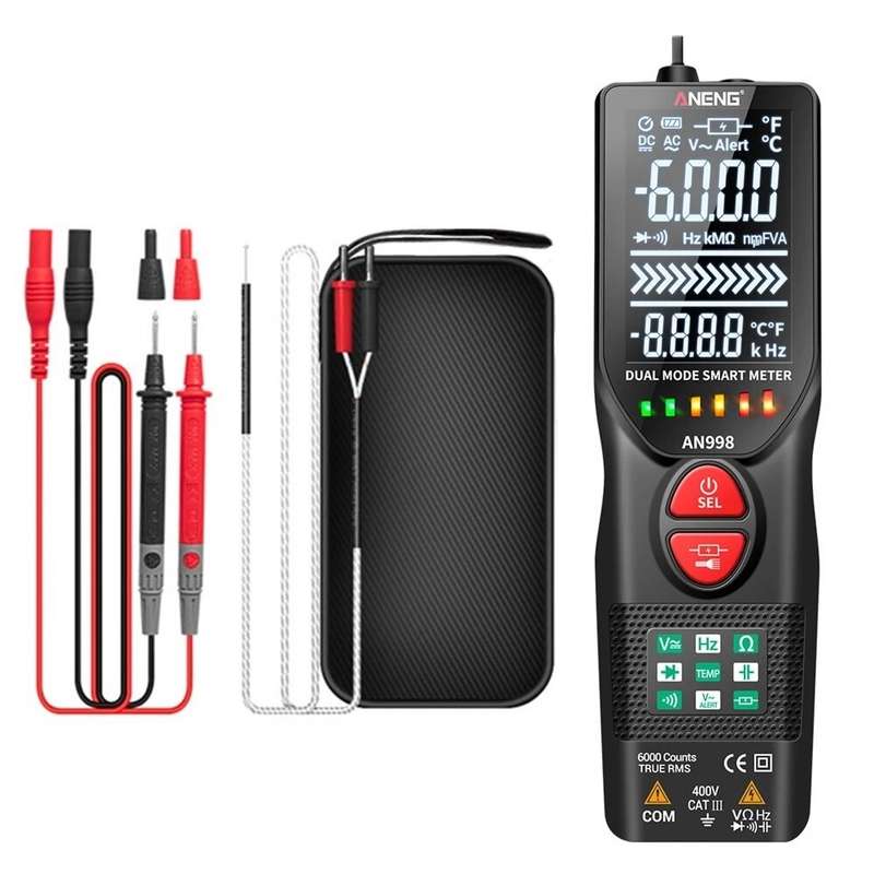 ANENG AN998 Automatic Digital Professional Multimeter 6000 Counts Electric Auto Ranging AC/DC Voltme