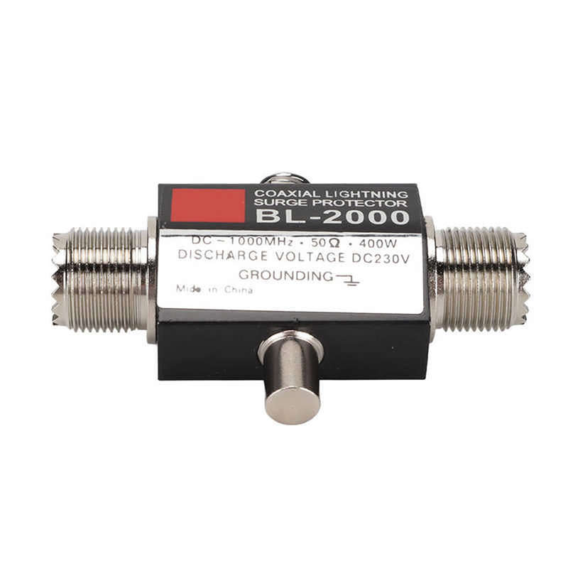 BL-2000 Coaxial Lighting Surge Protector PL259 Female to PL259 Female Coaxial Lighting Arrestor for