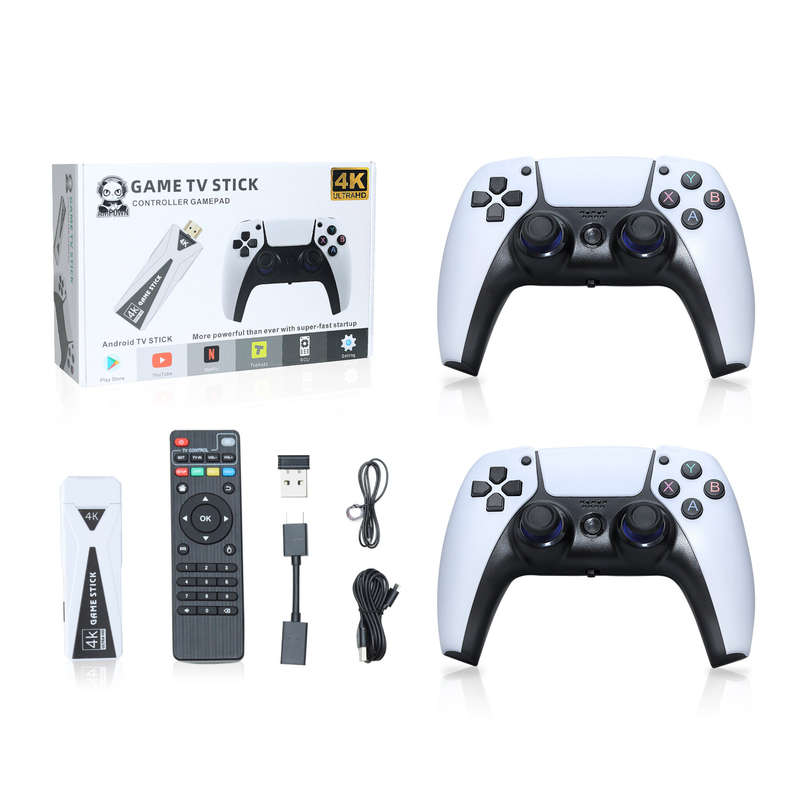 aMPoWn U10 64GB 10000+ Games 4K UHD Game Stick for PSP PS1 N64 MD NEOGEO GBA CPS SFC IGS TV Game Con