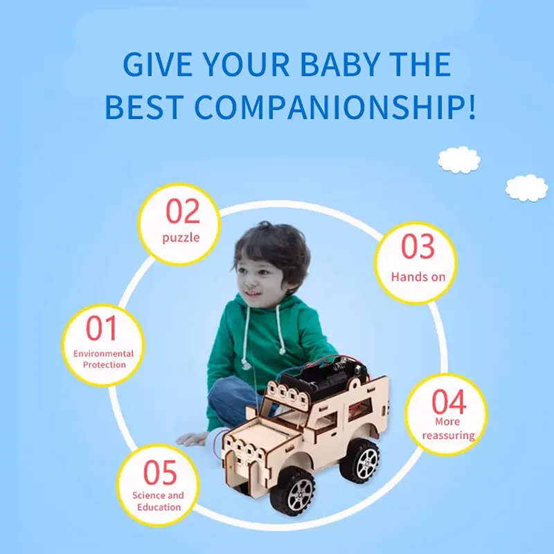 Innovative Technology Small Production for Jeep Car Electric Toy Student Scientific Experiment DIY H