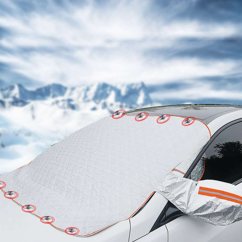 Car Windshield Cover Snow and Frost Protection Car SUV Front Windshield Shield Cover Sunproof Heat-I