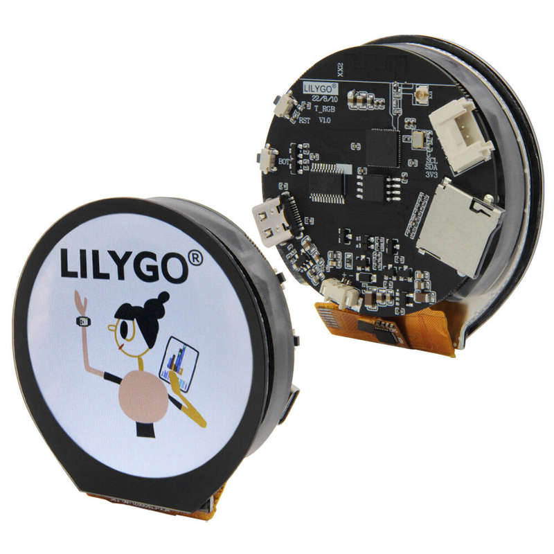 LILYGO T-RGB ESP32-S3 2.1inch Circular Display ST7701S LCD Touch Screen Module Board