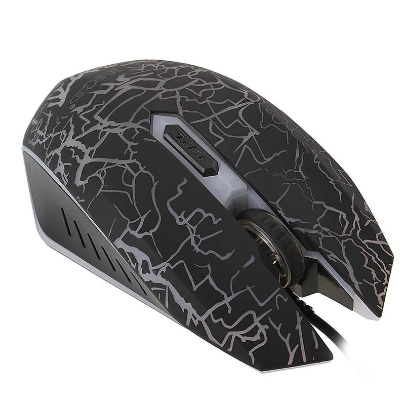 ELEGIANT YX-898 Wired Mouse 2400DPI 6 Buttons LED USB Wired Mouse Optical Computer Mice for Home Off