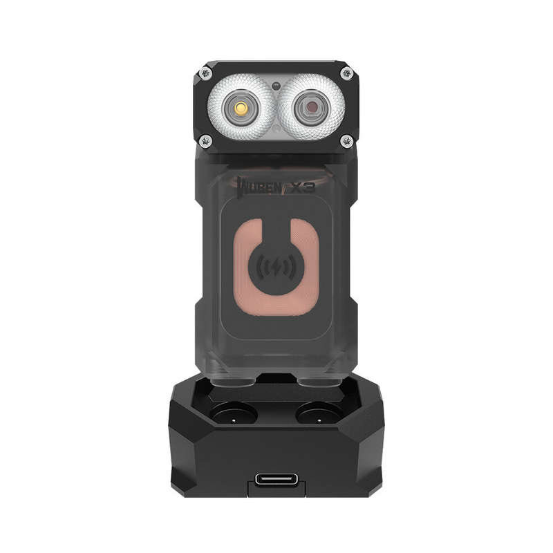 WUBEN X3 Owl 700LM Mini LED Keychain Flashlight 180 Rotating Head Best EDC Flashlight Wireless Charg
