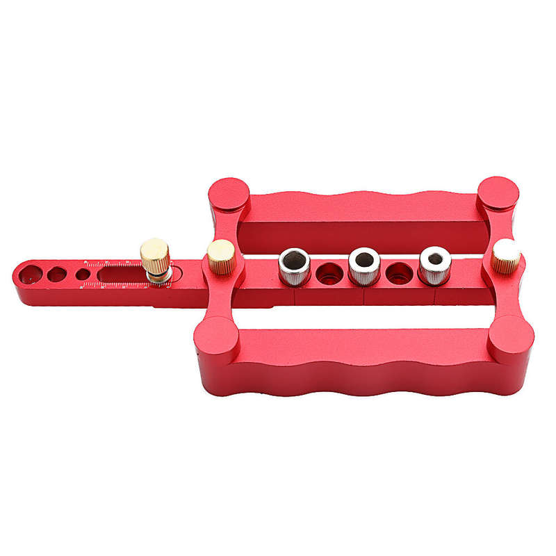 ENJOYWOOD Self Centering Dowelling Jig Metric Dowel 6/8/10mm Punch Locator Drilling Tools for Woodwo