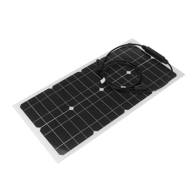 30W Solar Panel Kit Flexible Solar Panels 12V High Efficiency Solar Powered Panel For Fishing Bait B