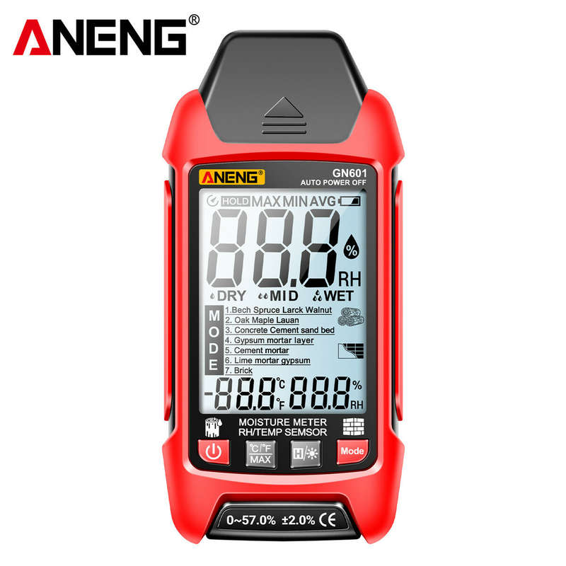 ANENG GN601 Moisture Meter - Accurate and Fast Water Content Testing without Battery - High Precisio