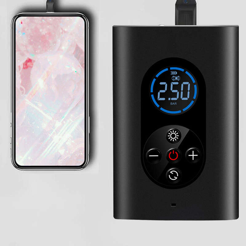 BIKIGHT 150PSI 4-in-1 Wireless Air Pump 80W Power 4000mAh USB Rechargeable LED Display 0.38KG Lightw