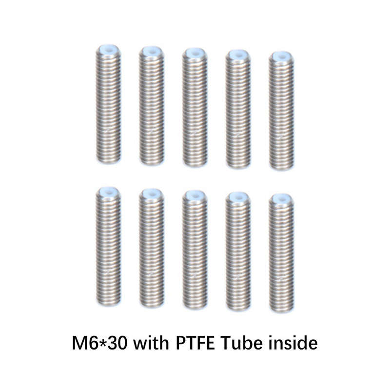 SIMAX3D 5/10PCS M6 Nozzle Throat with PTFE Tube All Models Throat for 1.75mm Filament for 3D Printer