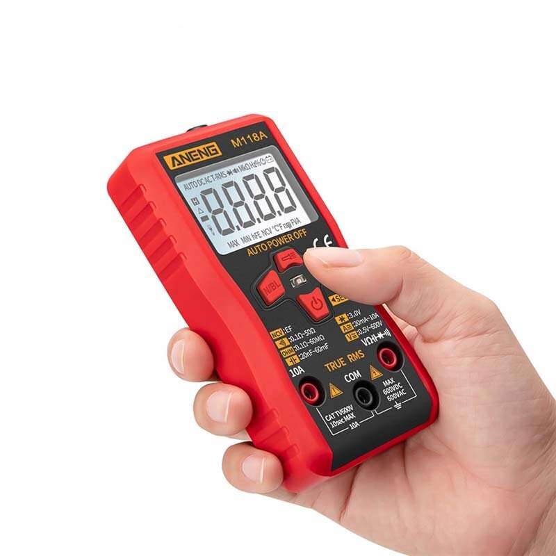 ANENG M118A Digital 6000 Counts Auto Range True Rms Mini Multimeter Transistor Meter with NCV Data H