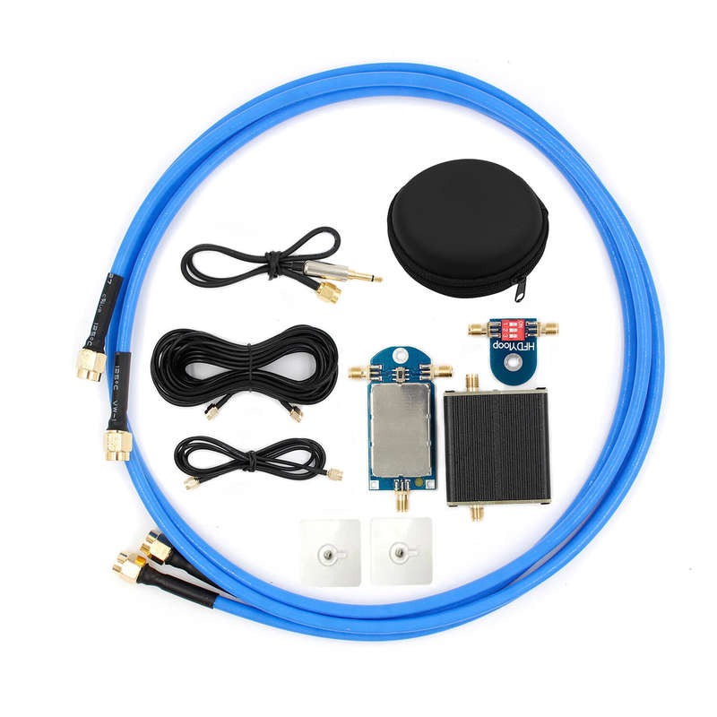 50K-500MHz Wideband Active Small Magnetic Loop Antenna LZ1AQ Amplifier HF AM FM VHF UHF SDR Receiver