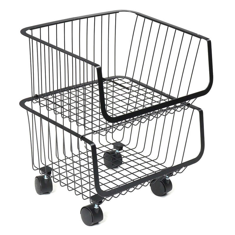 2/3/4/5 Tiers Kitchen Storage Racks Bookshelf Bathroom Shelf Space Saving Holder Organizer with Whee