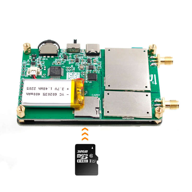 NanoVNA-PCB 10KHz-1.5GHz MF HF VHF UHF Digital Vector Network Antenna Analyzer Support 32G SD Card