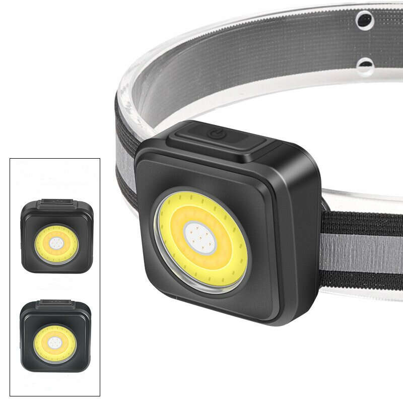 Ultralight COB Mini LED Headlamp USB Rechargeable Portable Strong Outdoor Lighting Headlamp Head Lig