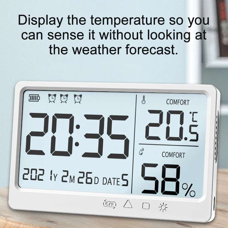 LCD Digital Temperature Humidity Meter -10~50 Measurement Electronic Thermometer Hygrometer LCD Disp