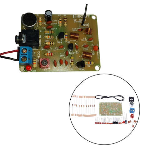 88-108MHz DIY Kit FM Radio Transmitter and Receiver Module Frequency Modulation Stereo Receiving PCB