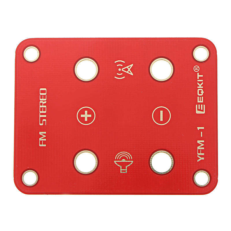 EQKIT FM Stereo Radio Kit 76-108Mhz Frequency 180mAh 32 Impedance YFM-1 DIY Electronic Parts
