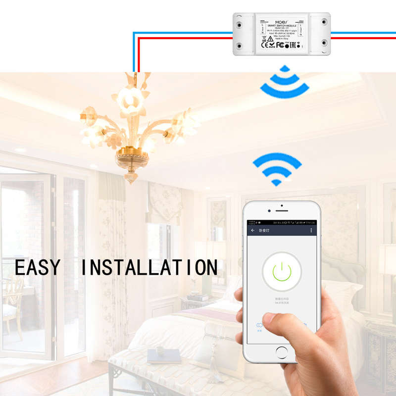 Mouehouse Wi-Fi Smart Light Switch Timer Smart Life APP Wireless Remote Control Works with Alexa Goo