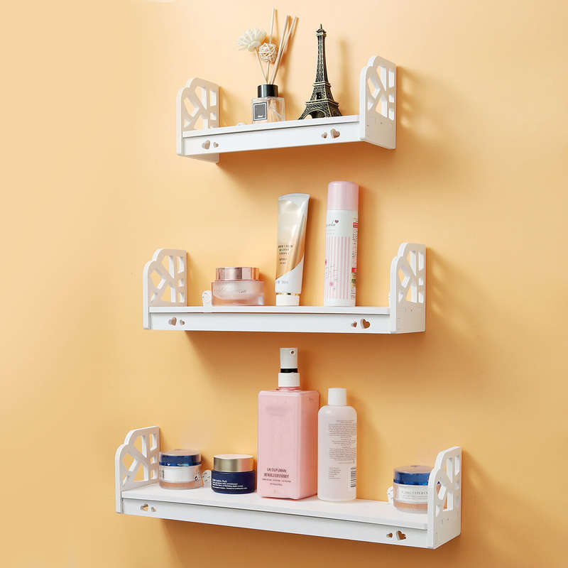 3Pcs Modern Wall Mounted Shelf Storage Rack Holder Home Office Bedroom Decor Set