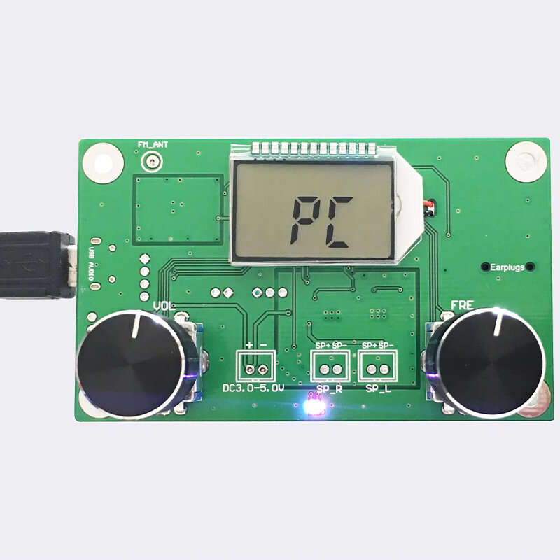 DSP PLL Digital Stereo FM Radio Receiver Module 87-108MHz with Serial Control Frequency Range 50Hz-1