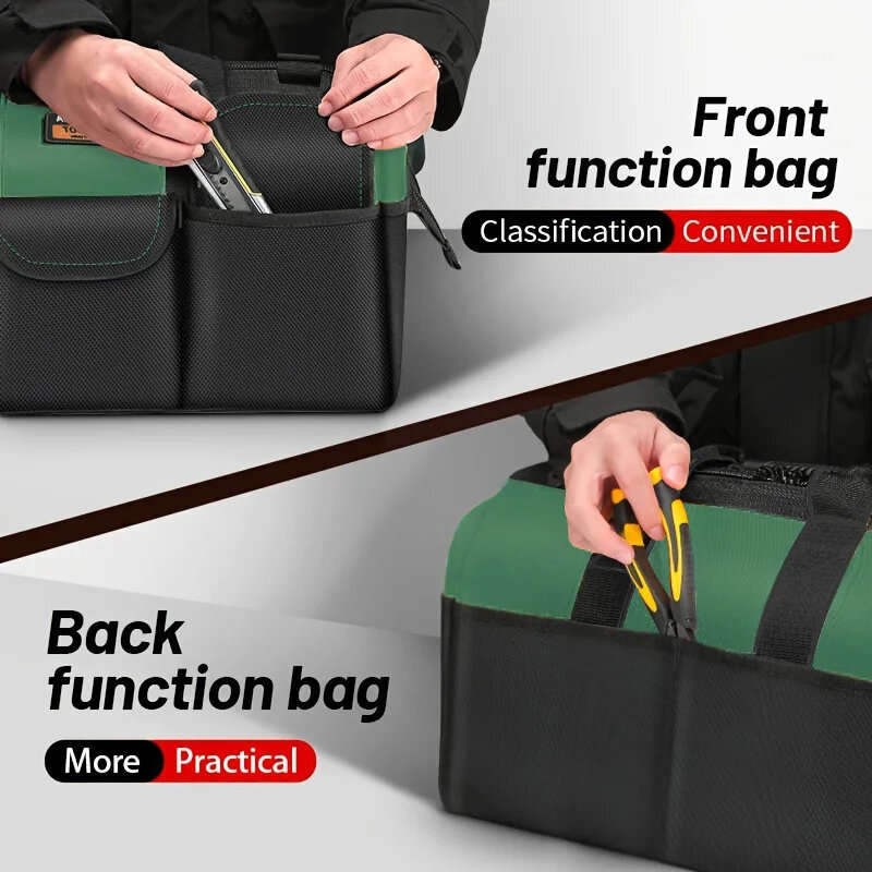 AIRAJ 18 Inch Large Capacity Tool Storage Bag with Wear-resistant Multiple Pockets for Portable Tool