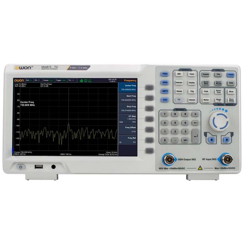 OWON XSA815-TG 9kH-1.5GHz 9Inch TFT LCD Display Spectrum Analyzer + Tracking Generator Support USB L