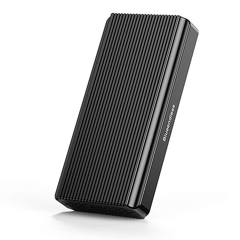 Blueendless 40Gbps USB4 M.2 NVMe SSD Enclosure with Cooling Fan Aluminum M.2 SSD Case Compatible wit