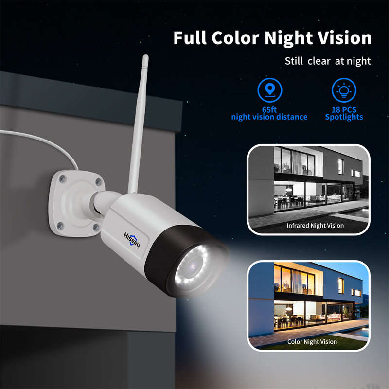 Hiseeu TZ-HB315 5MP Wireless IP Camera Outdoor Waterproof CCTV WiFi Surveillance Security Camera Nig