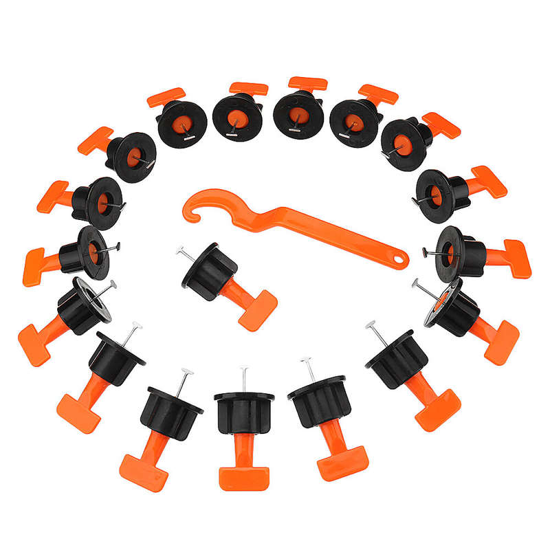 51pcs Plastic T Wall Floor Ceramic Leveler Tools Tile Leveling System Kits For Tile Spacers
