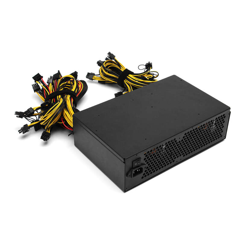 3450W Miner Power Supply 140mm Cooling Fan ATX 12V Version 2.31 Computer Power Supply Mining for BTC