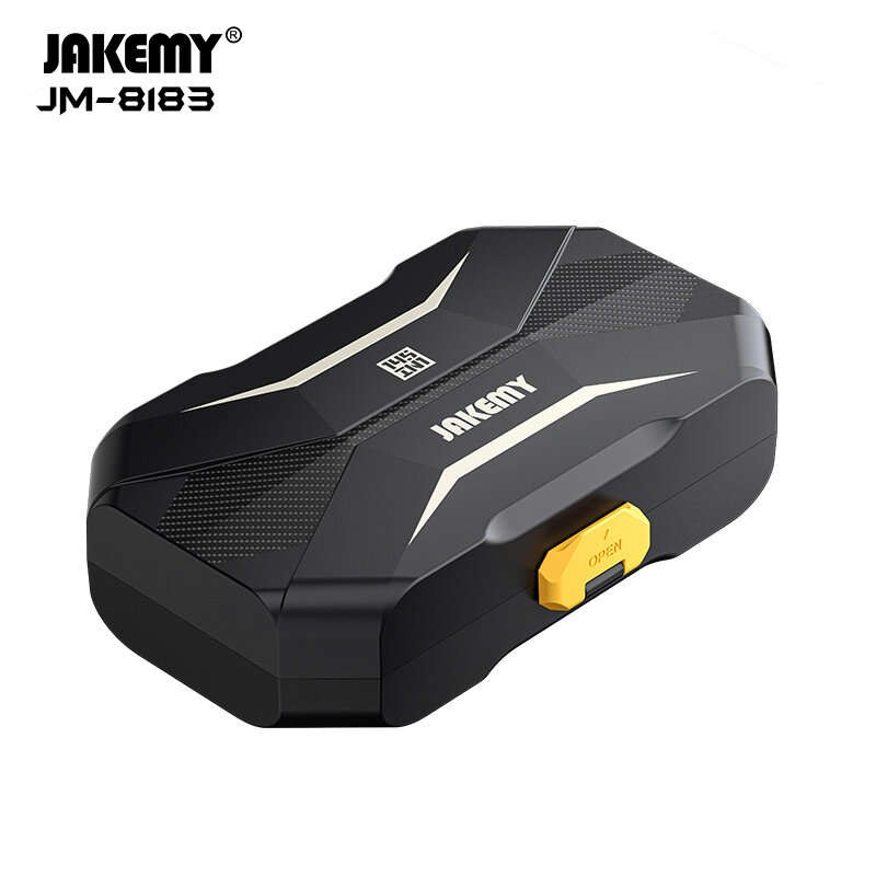 Jakemy 145PCS Precision Screwdriver Set with Comprehensive Repair Kit with 132 CR-V Bits, Anti-Slip