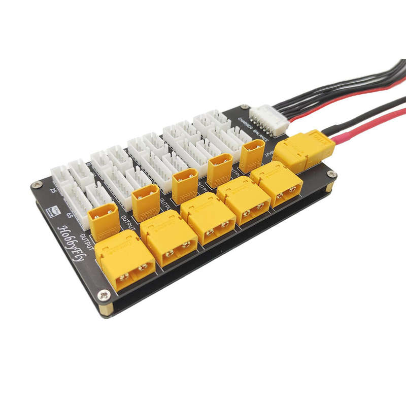 T60 XT30 Lipo Battery Parallel Charging Board 2in1 Support 2S-6S Lipo Battery for FPV Racing Drone H