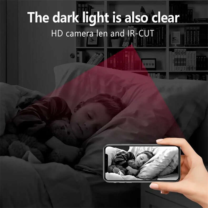 H6 Mini WiFi Camera 1080P HD Wireless Smart Home Device Cam Invisible Night Vision Motion Detection