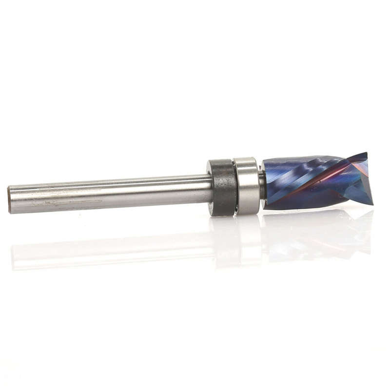 Blue Nano Coated High-End Milling Cutter Hard Alloy Extended Shaft Versatile Woodworking Tool Superi