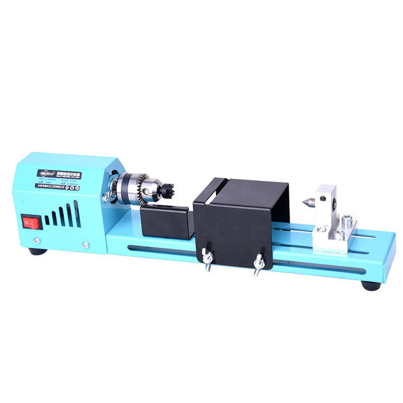 150W EU Plug Mini Wood Lathe Machine Miniature Pearl Lathe DIY Woodworking Pearl Lathe Machine Drill