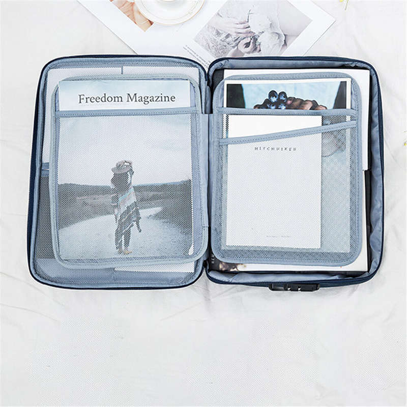 Large Capacity Document Storage Bag Creative Multifunction File Folder Bags for Home Travel Organize