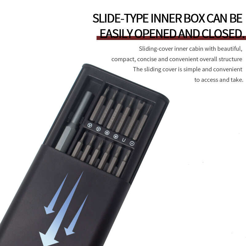 MT-M025 25-in-1 Screwdriver Set Double-Sided Magnetic Tip Hand Tools Magnetic Screwdriver Set Screwd