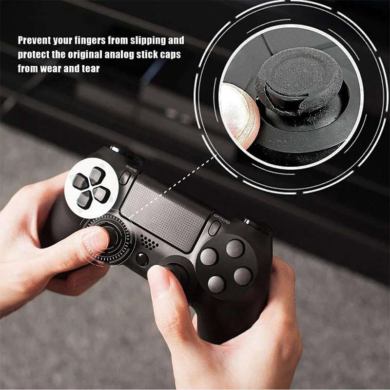 Controller Replacement Parts for PS4 Original Controller Rocker Pad Thumb Stick Grip Trigger Button