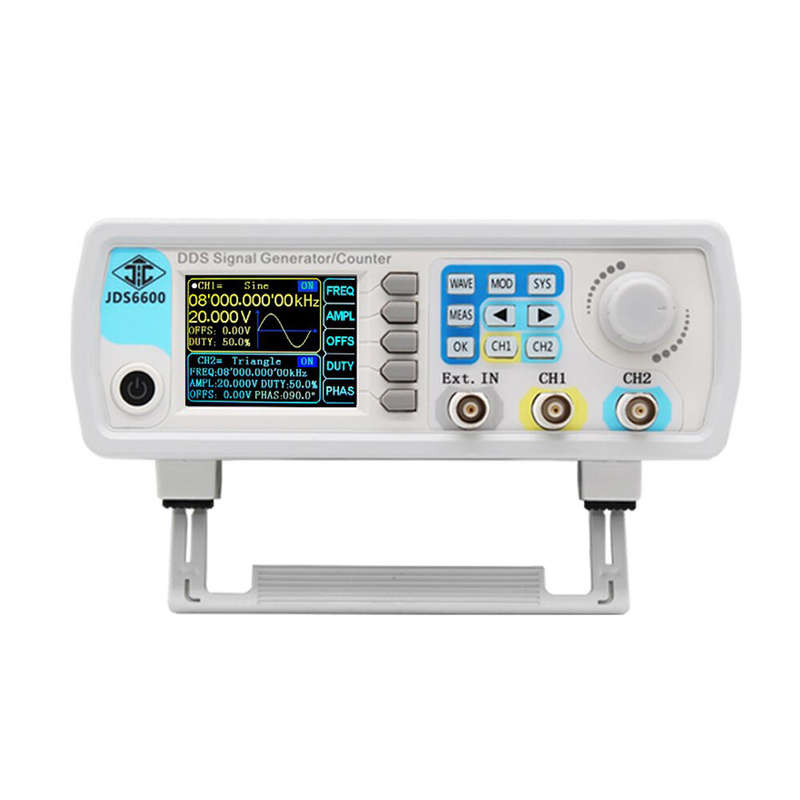 JUNTEK JDS6600 15/30/40/50/60MHz DDS Function Signal Generator/Source Dual/2-CH Frequency Meter Arbi