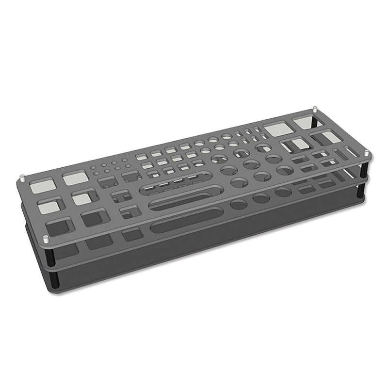63 Holes Screwdriver Storage Rack Tool Pallet Screwdriver Bit Holder for Hex Cross Screw Driver RC T