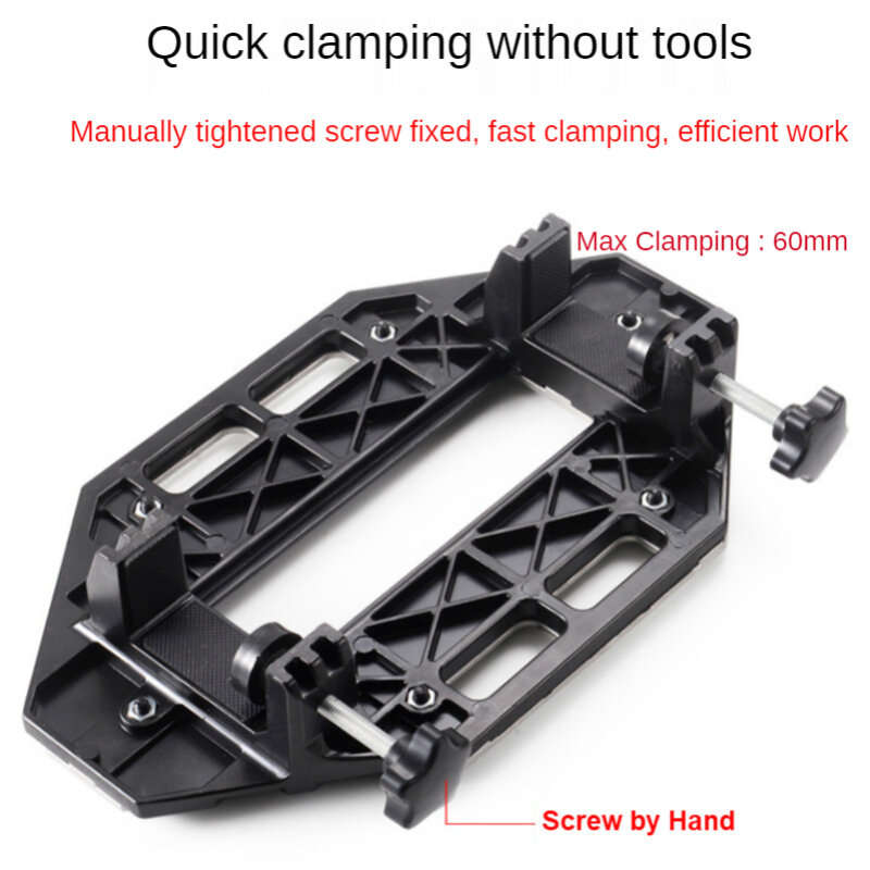 Aluminum Alloy Door Hinge Jig Guide Woodworking Door Hinge Template Slotting Locator Door Lock Jig f
