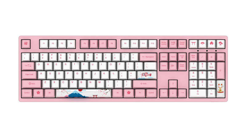 AKKO 114 Keys World Tour - Tokyo Keycap Set OEM Profile PBT Dyesub Keycaps for Mechanical Keyboard