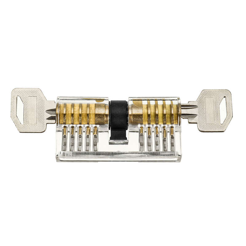 42PCS Stainless Steel Opening Padlock Matching 3 Transparent Practice Locks Quick Opening Padlock Se