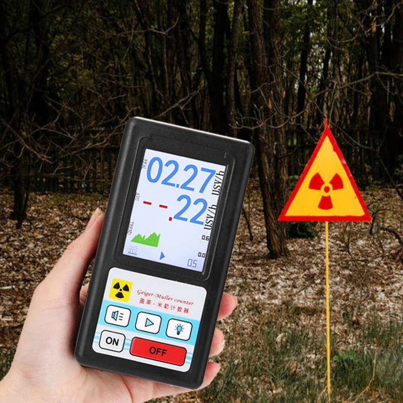 BR-6 Geiger Counter Nuclear Radiation Tester Personal Dosimeter Beta Gamma X-ray Tester Real-Time Da