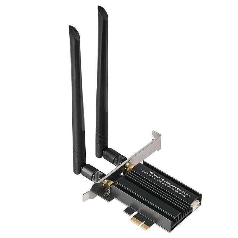 WiFi 6e AX3000 Wi-Fi Adapter Tri Band 2.4G/5G/6G Desktop PCIE Wireless Network Card Support 5.2 blue