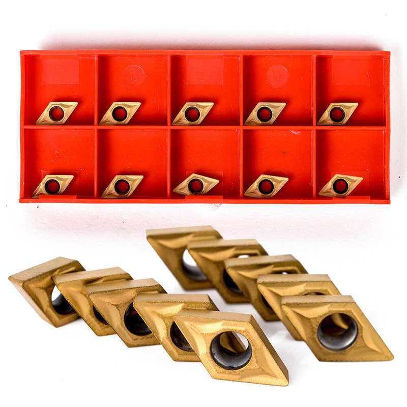 10pcs DCMT070204 Carbide Inserts with 4pcs 12mm Lathe Boring Bar Turning Tool Holder
