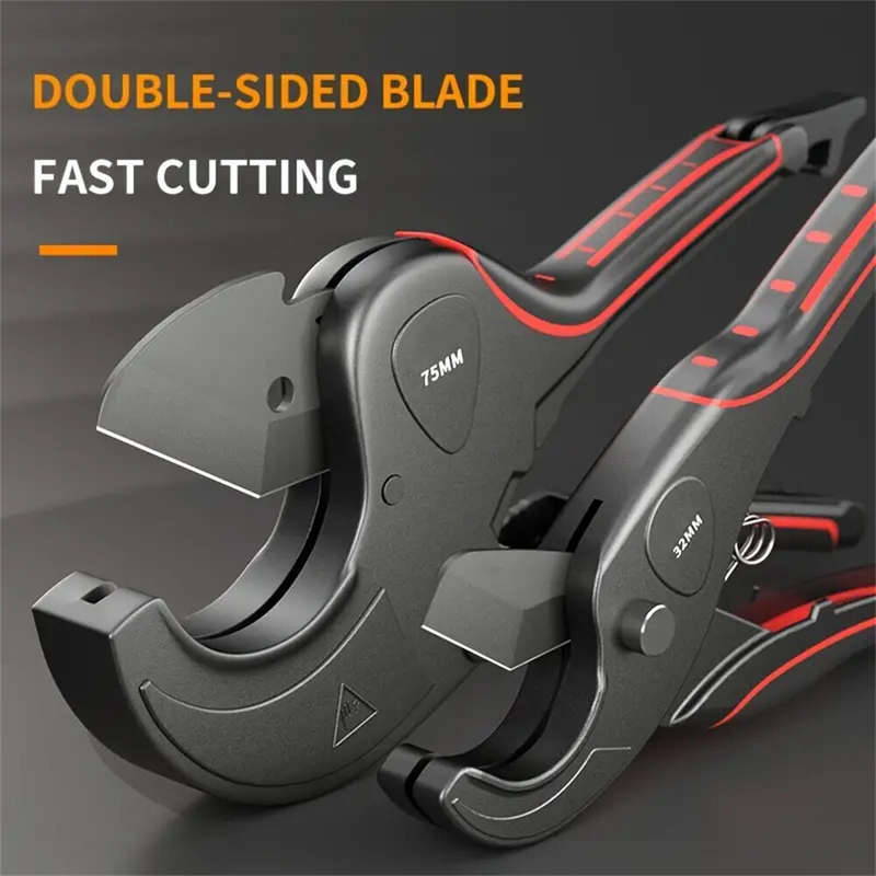 1PCS 75MM High-Speed Steel Industrial Pipe Cutter Scissors for Versatile Material Cutting PP PVC ABS