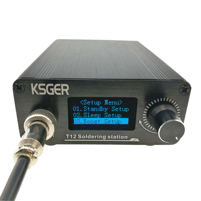 V2.1S T12 Digital Temperature Controller Soldering Station Electric Soldering Iron Tips T12-K + 907